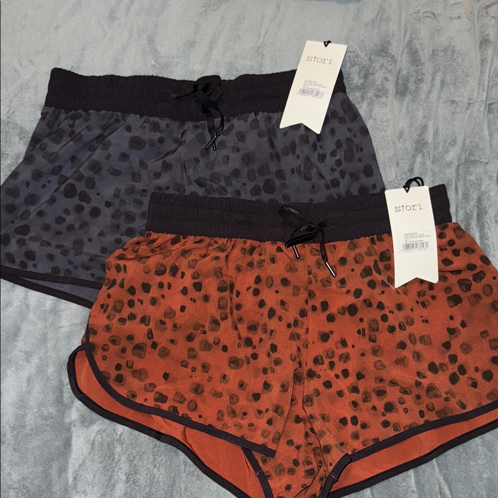 Stori Leopard Print Shorts Set